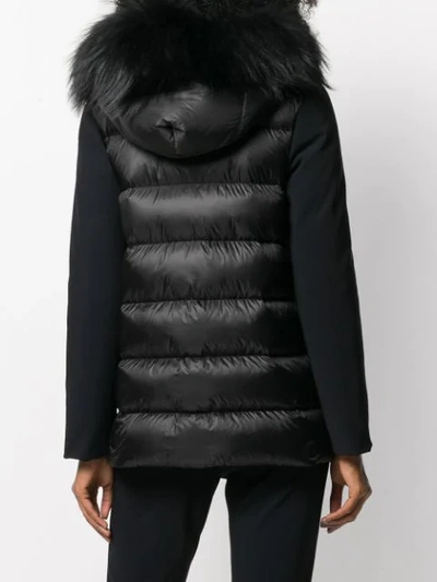 Shop Rrd Hybrid Zar Contrast Padded Jacket In Black