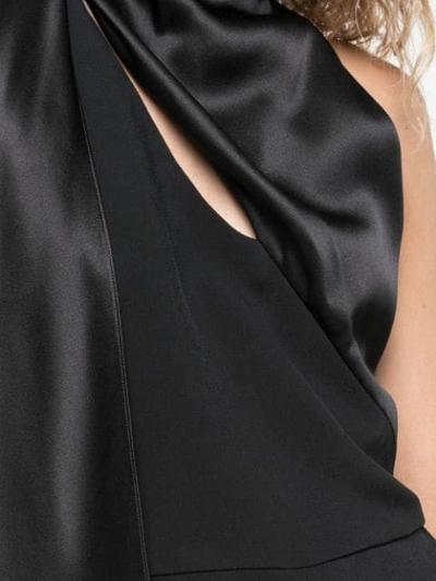 Shop Cushnie Scarf Jumpsuit In Black