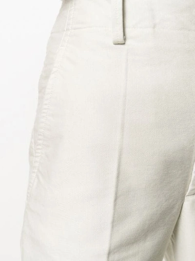 Shop Isabel Marant Étoile Plain Slim-fit Trousers In Neutrals