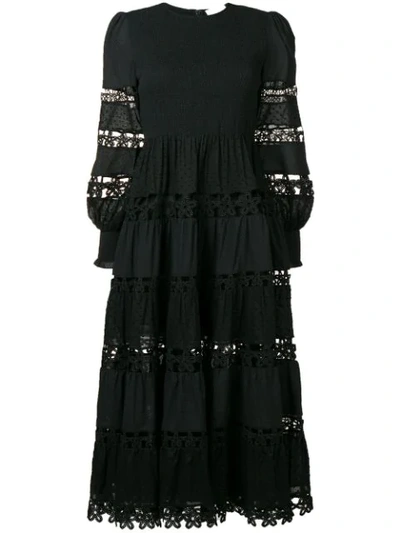 Shop Zimmermann Primrose Long Dress In Black