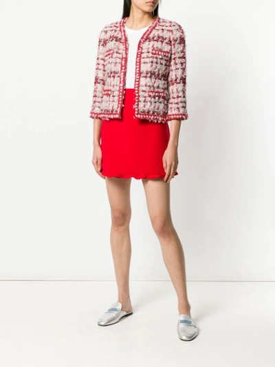 Shop Edward Achour Paris Classic Tweed Jacket In Multicolour