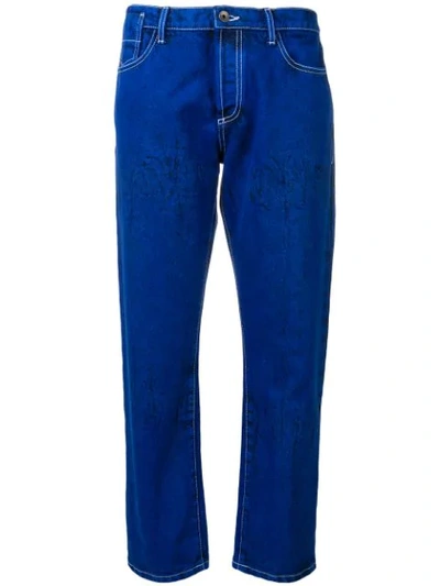 Shop Marni Cropped Jeans In Blue