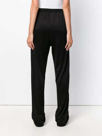 Shop Mm6 Maison Margiela Palazzo Joggers - Black