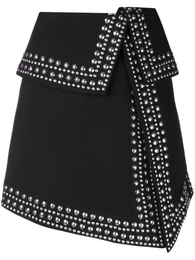 Shop Amuse Embellished Structured Skirt - Black