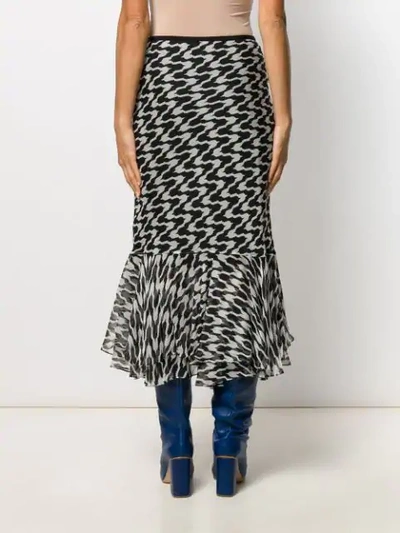 Shop Diane Von Furstenberg Debra Patterned Skirt In Emhiv