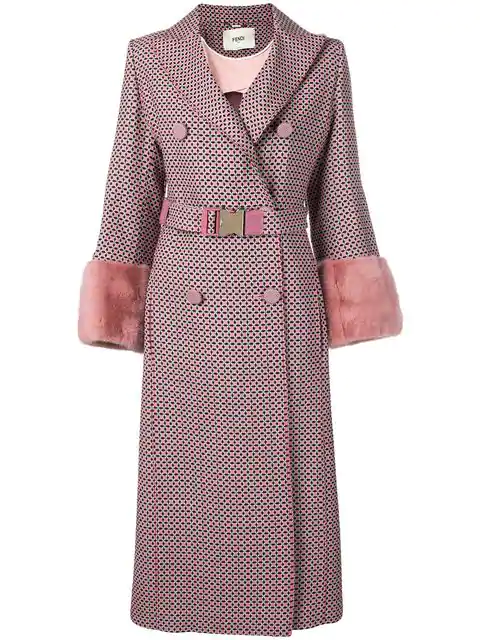 fendi pink coat