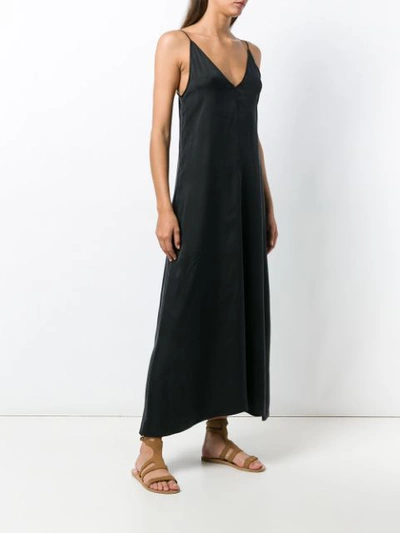 Shop Forte Forte Long Slip Dress - Black