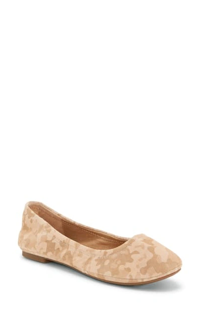 Shop Lucky Brand 'emmie' Flat In Stone Leather