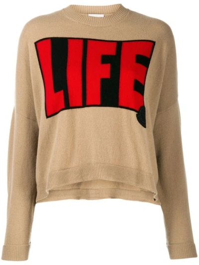 Shop Moncler Life Sweater In Brown