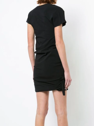 Shop Helmut Lang Twist Detail Dress In Black