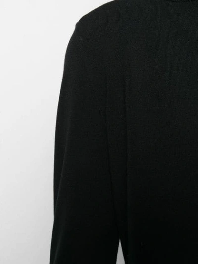 Shop Antonino Valenti Knitted Bolero Cardigan In Black