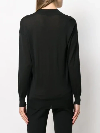 Shop Tom Ford Deep V-neck Jumper In Black