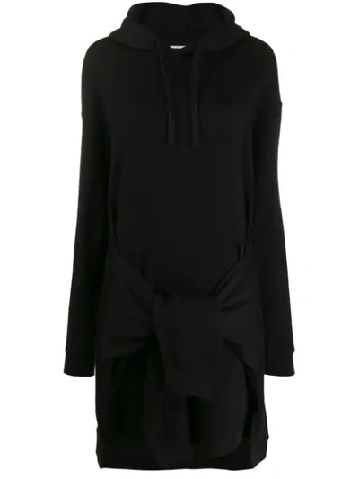 Shop Mcq By Alexander Mcqueen Hooded Jumper Dress In Black