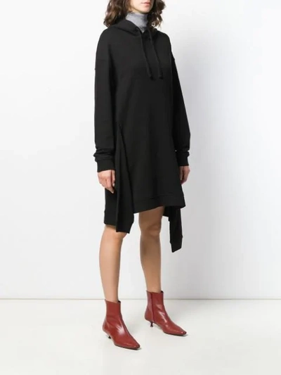 Shop Mcq By Alexander Mcqueen Hooded Jumper Dress In Black