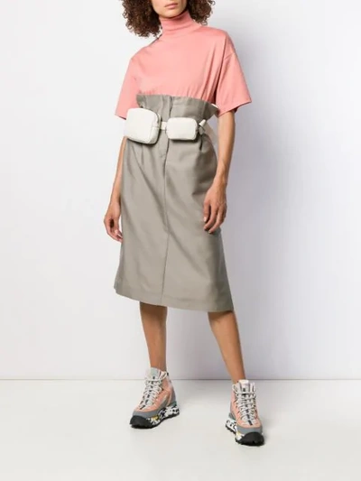 Shop Acne Studios Paper-bag Skirt In Neutrals