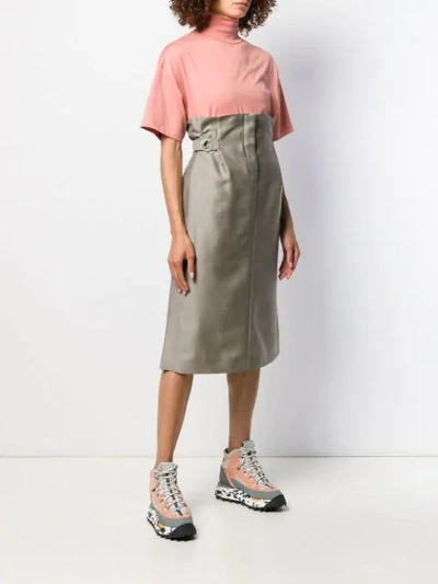 Shop Acne Studios Paper-bag Skirt In Neutrals