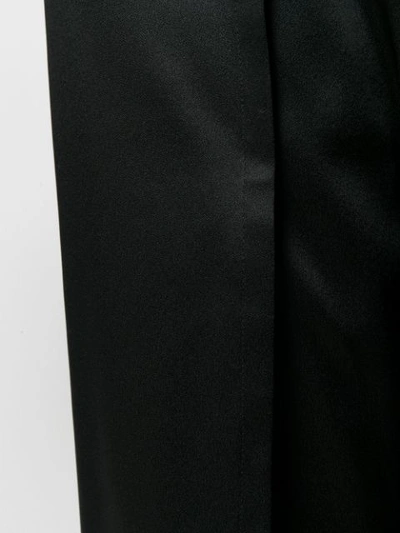 Shop Sid Neigum Pleat Flared Trousers - Black