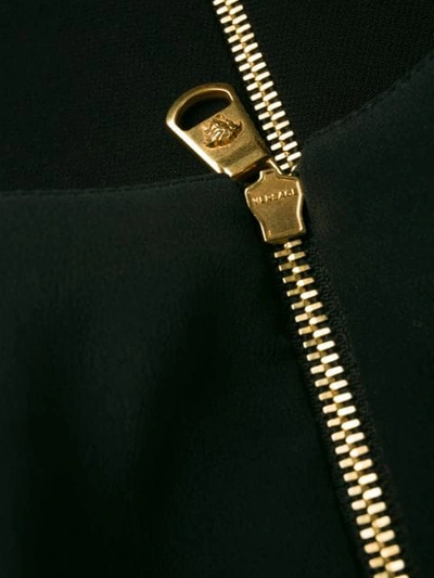 Shop Versace Medusa Safety Pin Dress In Black