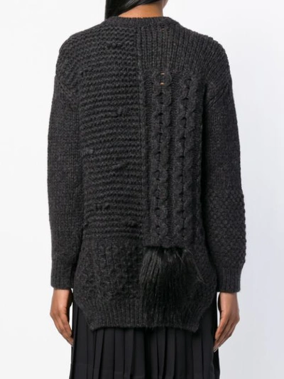 Shop Simone Rocha Patchwork Sweater - Black