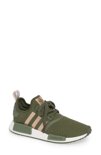 Shop Adidas Originals Nmd R1 Athletic Shoe In Base Green/ Super Pop