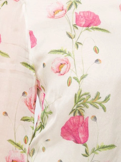 Shop Giambattista Valli Floral Print Dress In Neutrals