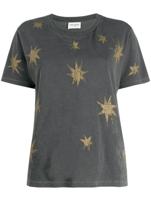 saint laurent star print shirt