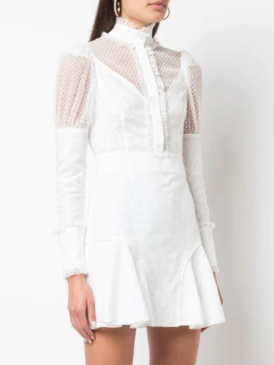 Shop Alexis Madilyn Lace Panel Dress In White