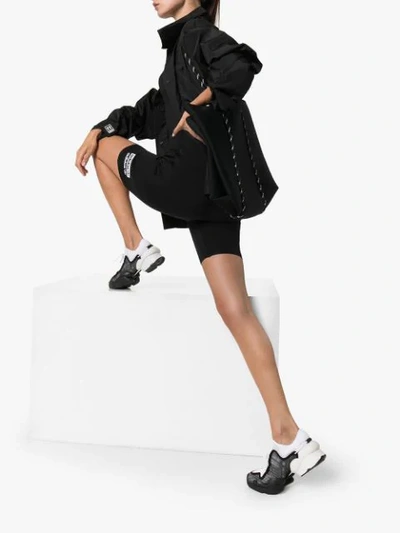 Shop Adidas Originals Logo Cycling Bodysuit In Black
