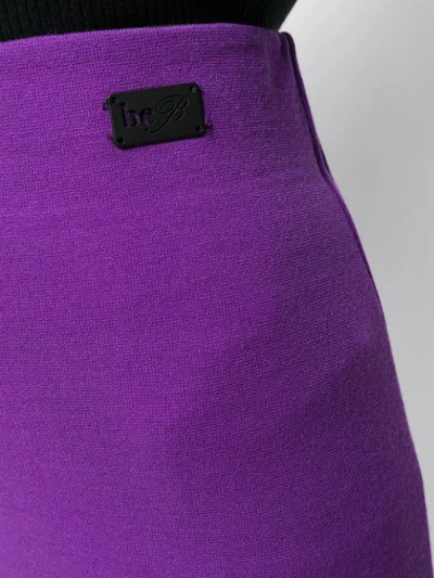 Shop Be Blumarine Pencil Skirt In Purple