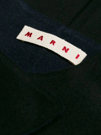 Shop Marni Long Wrap Front Gilet - Black