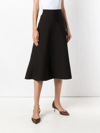 Shop Agnona High Waisted Swing Skirt - Brown