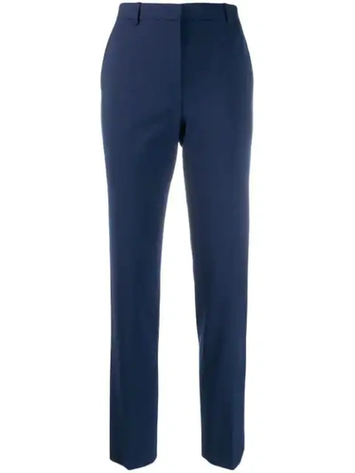 Shop Theory Tapered Trousers In Blue