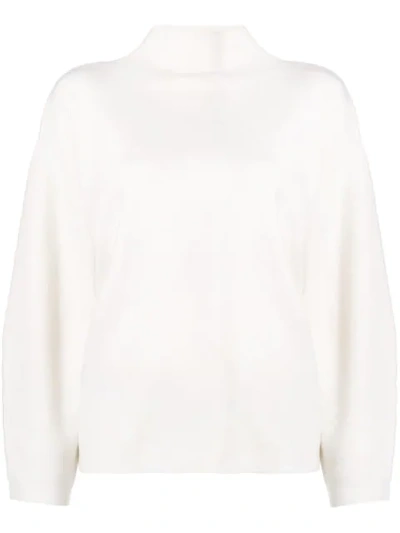 Shop Aspesi Drop Shoulder Sweater - Neutrals