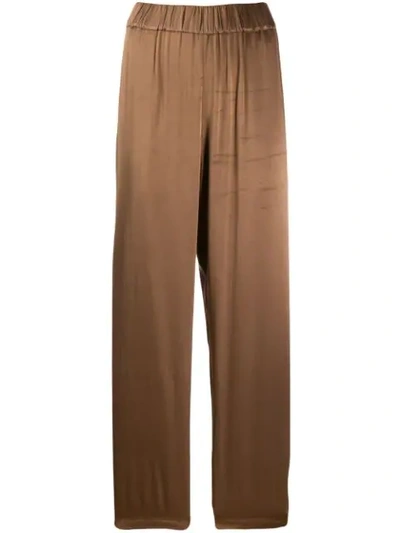 Shop Raquel Allegra Ankle Trousers In Brown