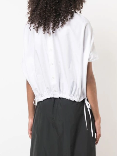 Shop Atlantique Ascoli Ruched Top In White