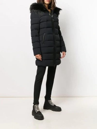 Mackage Calla Jacket With Fur Trim In X Black