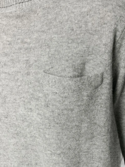 Shop Sacai Two Tone Sweater In Grey