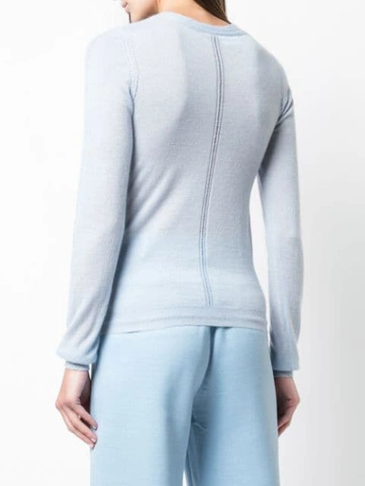 Shop Adam Lippes Fine-knit Jumper In Blue