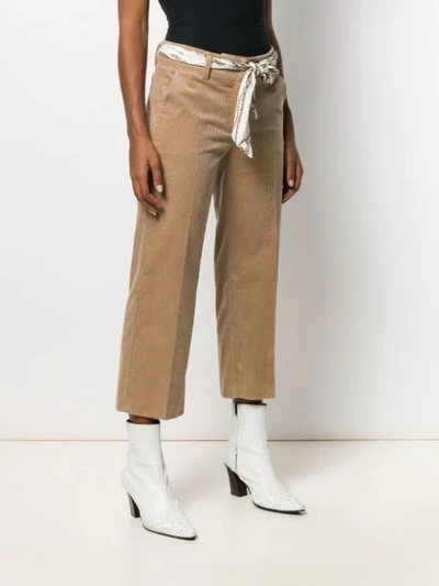 Shop Cambio Corduroy Cropped Trousers In 43