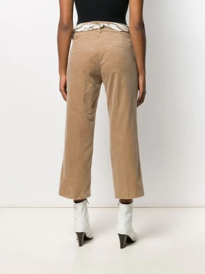 Shop Cambio Corduroy Cropped Trousers In 43