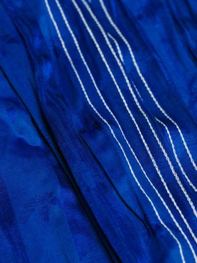 ADIDAS ORIGINALS BY ALEXANDER WANG CRINKLE-EFFECT LOGO PATTERN TANK DRESS - 蓝色