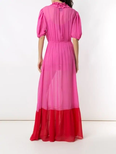 Shop Andrea Bogosian Poli Couture Silk Gown In Pink