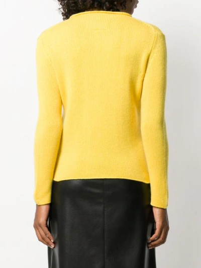Shop Ermanno Scervino Fine Knit Sweater In Yellow