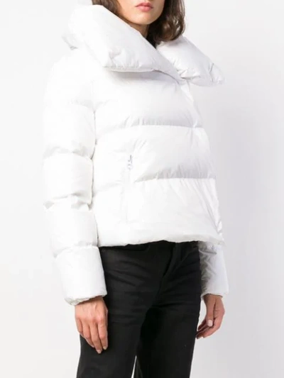 Shop Bacon Fitted Padded Jacket In White