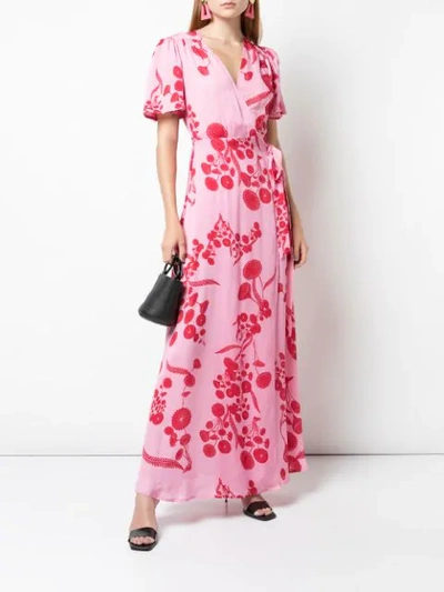 Shop Cynthia Rowley Krissy Wrap Dress In Pink