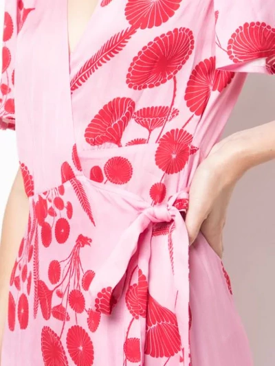 Shop Cynthia Rowley Krissy Wrap Dress In Pink