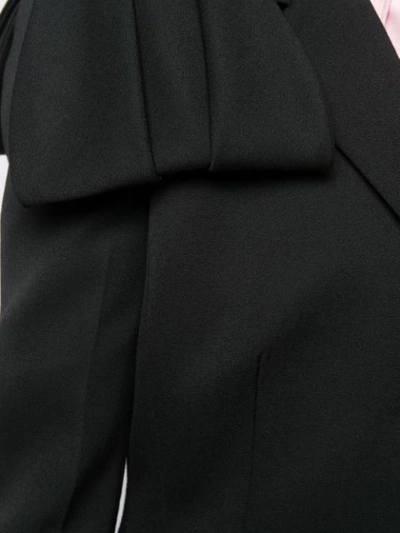Shop Prada Flap Detail Blazer Jacket In F00002 Nero