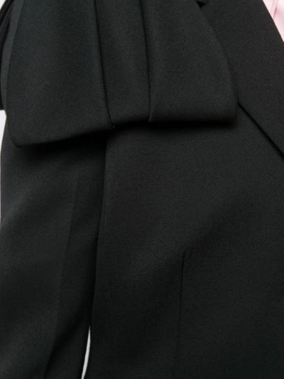 Prada Flap Detail Blazer Jacket In F00002 Nero