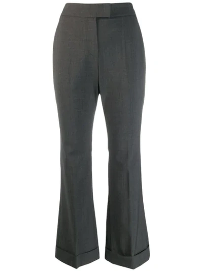 Shop Brunello Cucinelli Flared Tailored Trousers In 灰色