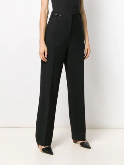Shop The Row Boot Cut Trousers In Black